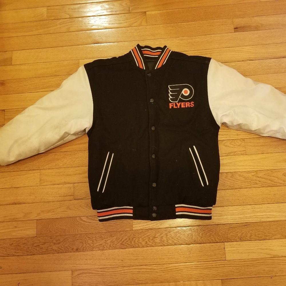 Vtg PHILADELPHIA FLYERS NHL- Reversible Jacket